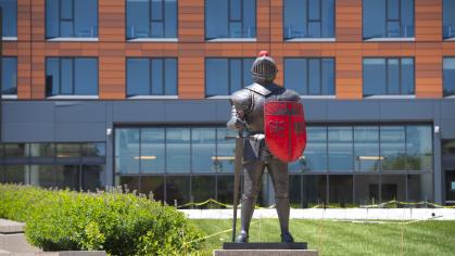 Statue at Rutgers campus