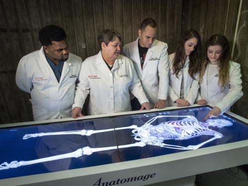 Anatomage table at Rutgers Medical School