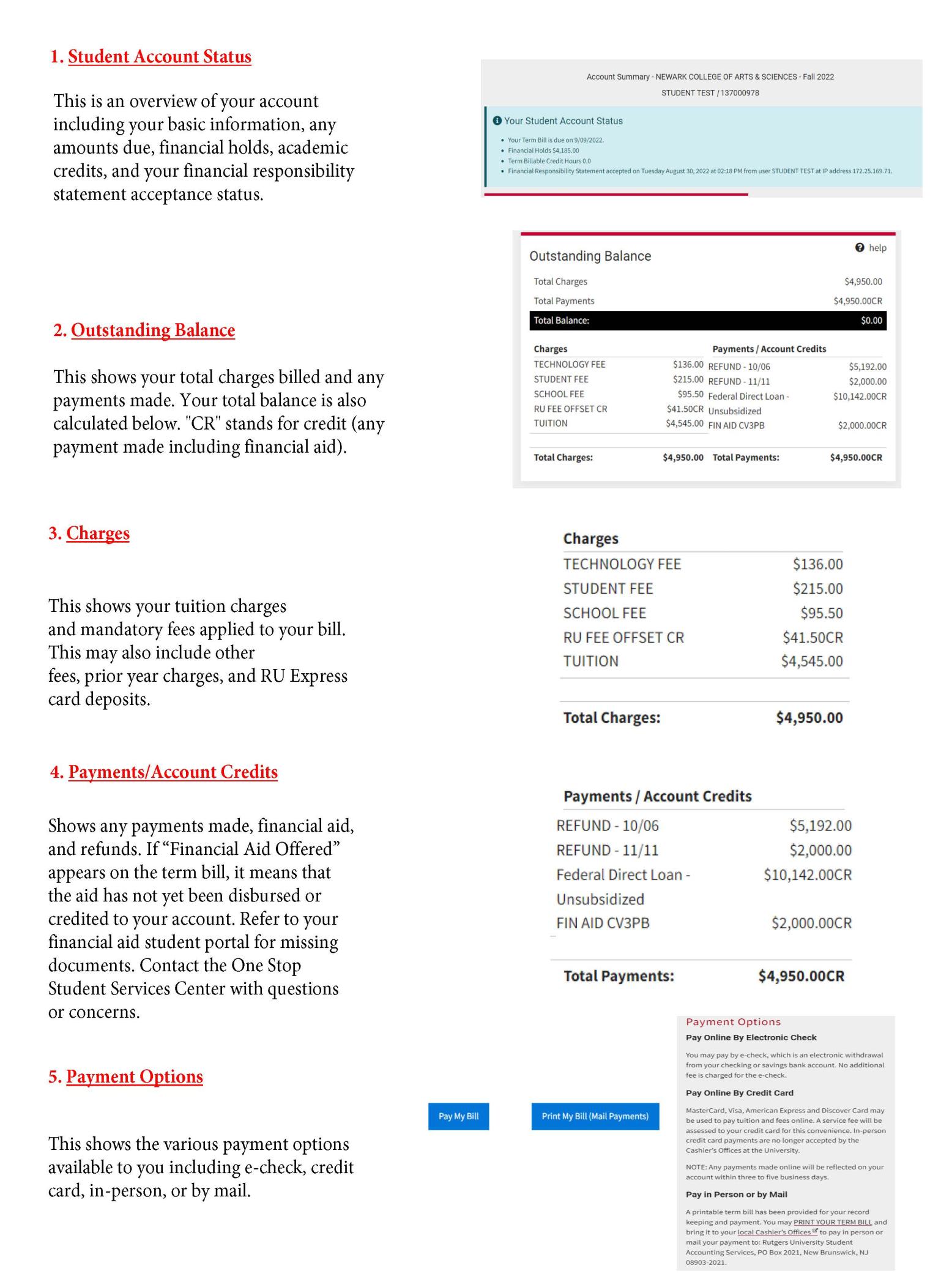 Rutgers University Term Bill
