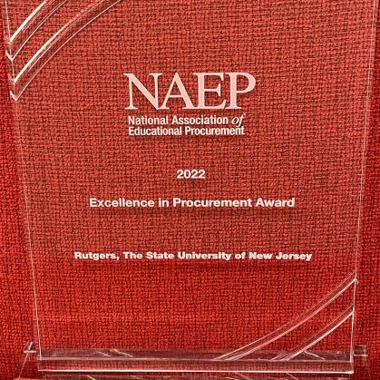 clear crystal NAEP award